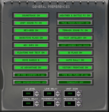 General Preferences